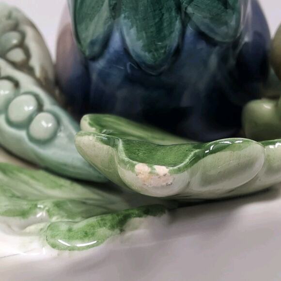 VTG Fitz & Floyd Canister Kitchen Harvest Basket Weave Colorful Vegetables READ - Picture 8 of 16